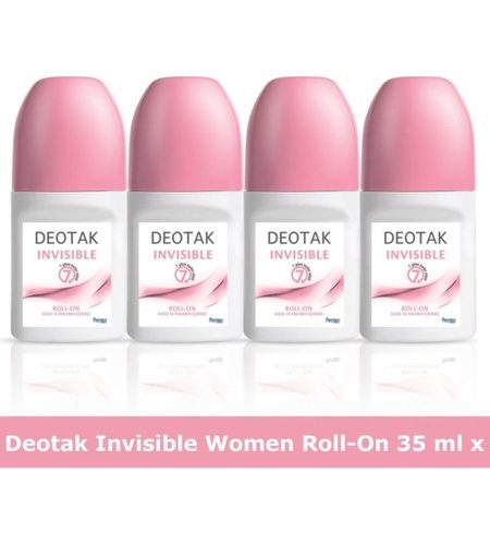 Deotak Invisible Roll-On Deodorant 35 ml x 4