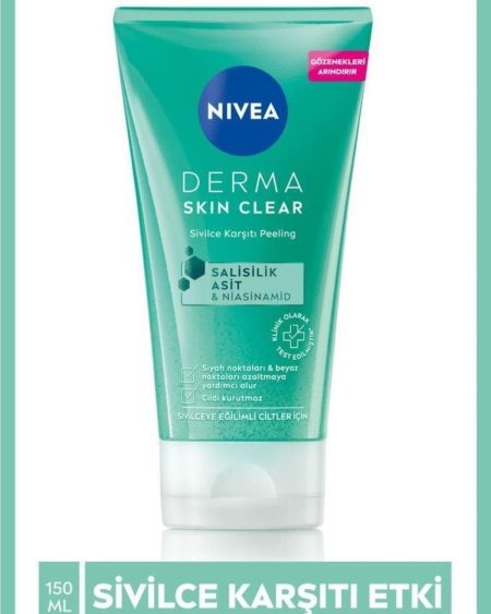 Derma Skin Clear Arındırıcı Sivilce Karşıtı Yüz Temizleyici Peeling(salisilik Asit)-150ml,mıracle554
