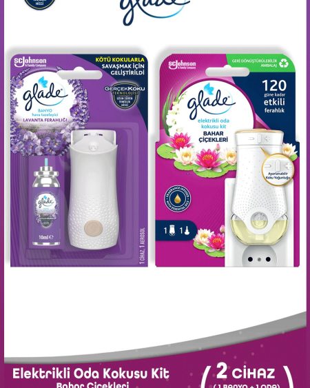 Elektrikli Oda Kokusu Kit Bahar Çiçekleri + Banyo Hava Tazeleyici & Yedek Lavanta Ferahlığı 10ml