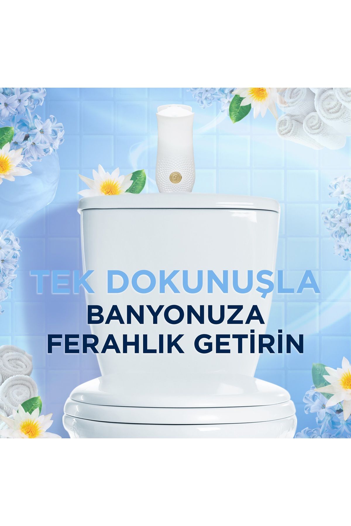 Elektrikli Oda Kokusu Kit Bahar Çiçekleri + Banyo Hava Tazeleyici& Yedek Temiz Çarşaf Ferahlığı 10ml - Görsel 3
