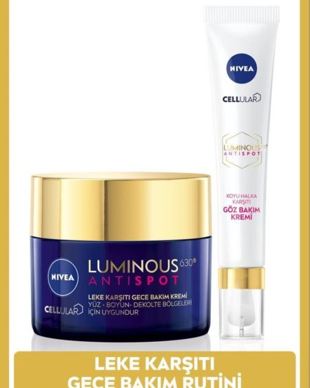 Gece Bakım Kremi 50ml ve Aydınlatıcı Koyu Leke Karşıtı Göz Bakım Kremi 15ml BLK WW36