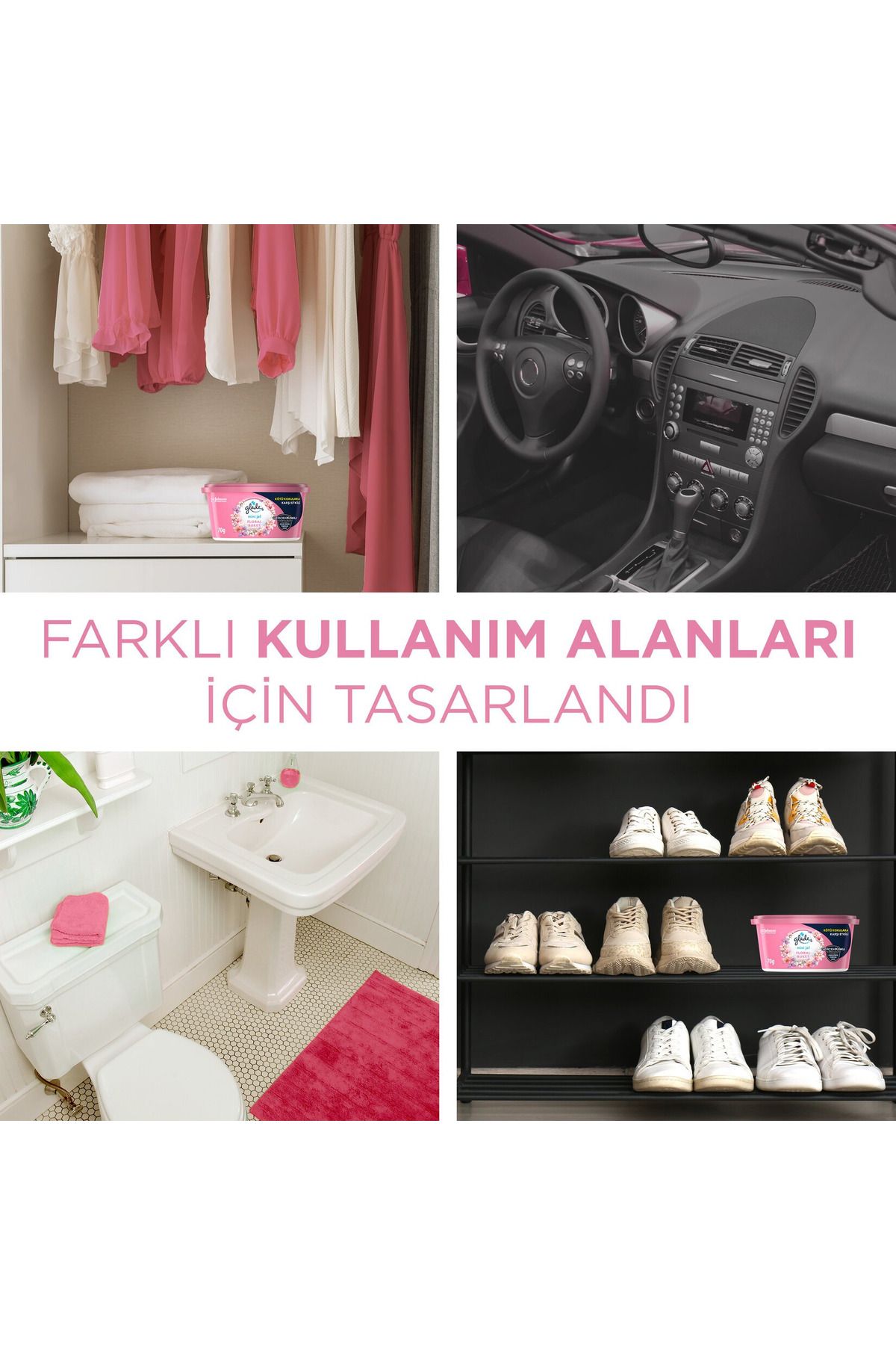 Hava Tazeleyici Mini Jel Floral Buket 70 G X 6 Adet - Görsel 3