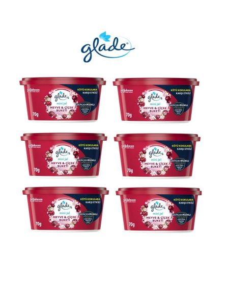 Hava Tazeleyici Mini Jel Meyve Ve Çiçek Buketi 70 G X 6 Adet