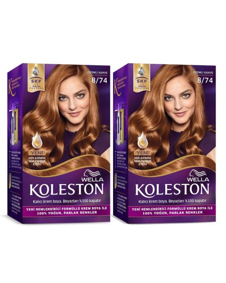 Kıt 8/74 Gizemli Kahve Saç Boyası X 2 Adet