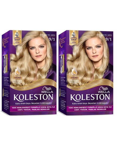 Kıt 9/1 Özel Açık Kül Sarısı Saç Boyası X 2 Adet