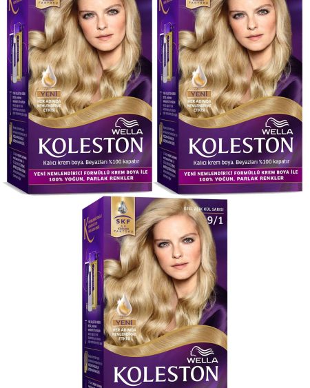 Kıt 9/1 Özel Açık Kül Sarısı Saç Boyası X 3 Adet