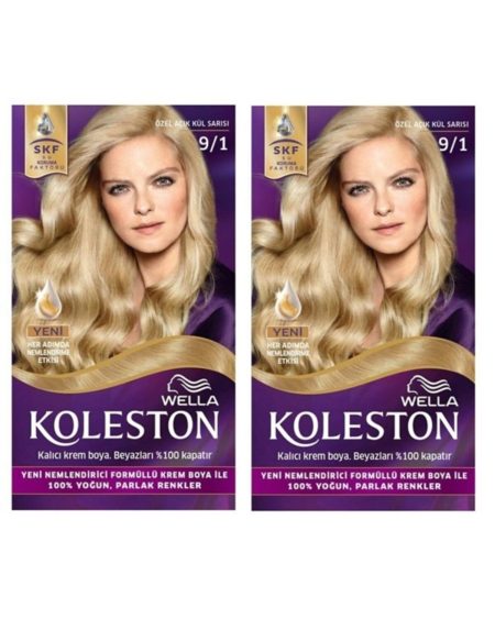 Kit 9/1 Özel Açık Kül Sarısı Saç Boyası X2 Paket