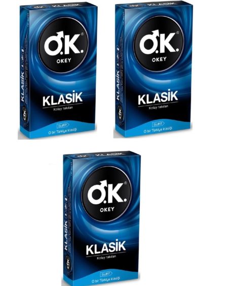 Klasik Kolay Takılan Prezervatif 10'lu 3 Paket