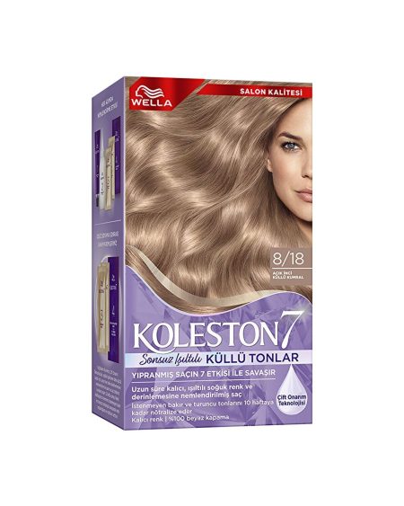Koleston 7 Kit Sonsuz Işıltılı Küllü Tonlar 8/18 Açık İnci Küllü Kumral