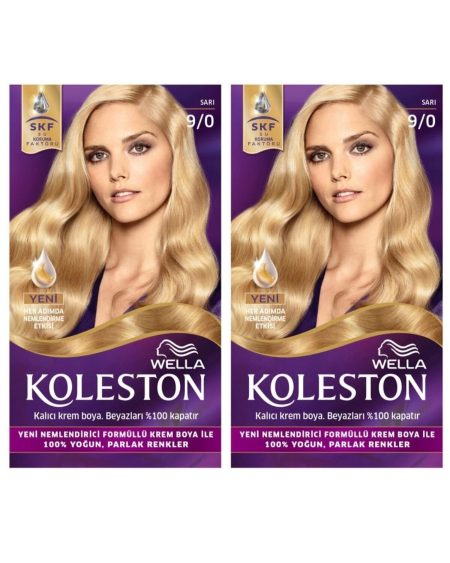 Koleston 9/0 Kit Sarı Saç Boyası 2li