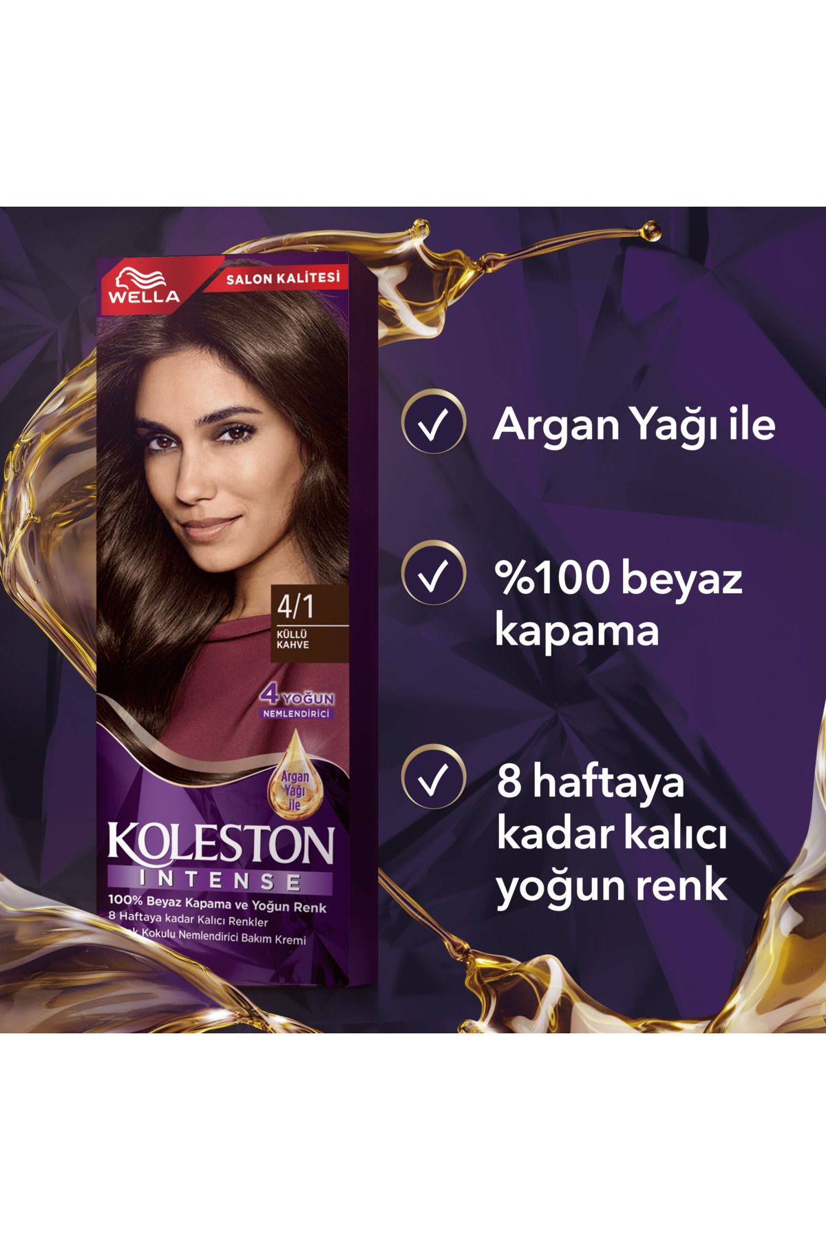 Koleston Intense Saç Boyası 4/1 Küllü Kahve 2x - Görsel 7