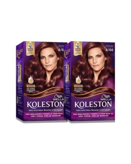 Koleston Kit Saç Boyası 4/66 Sıcak Kızıl X 2 Adet
