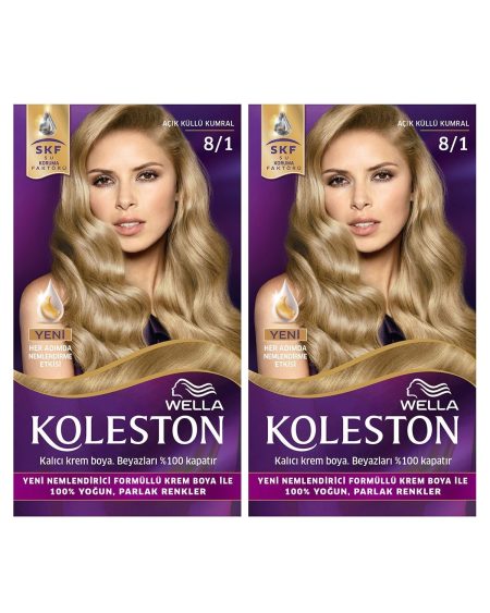 Koleston Kit Saç Boyası 8/1 A.Küllü Kumral x 2 Adet