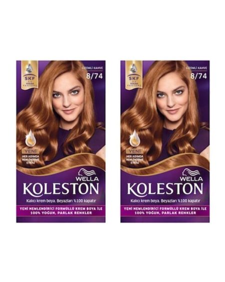 Koleston Kit Saç Boyası 8/74 Gizemli Kahve X 2 Adet