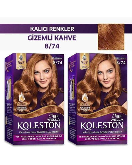 Koleston Kit Saç Boyası 8/74 Gizemli Kahve x 2 Adet