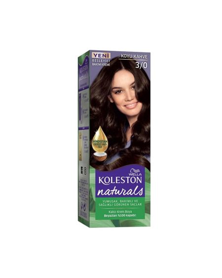 Koleston Naturals Saç Boya 3/0 Koyu Kahve
