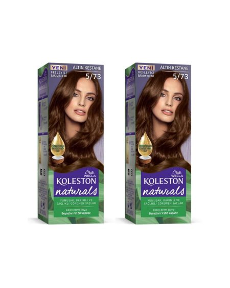 Koleston Naturals Saç Boyası 5/73 Altın Kestane 2 Adet