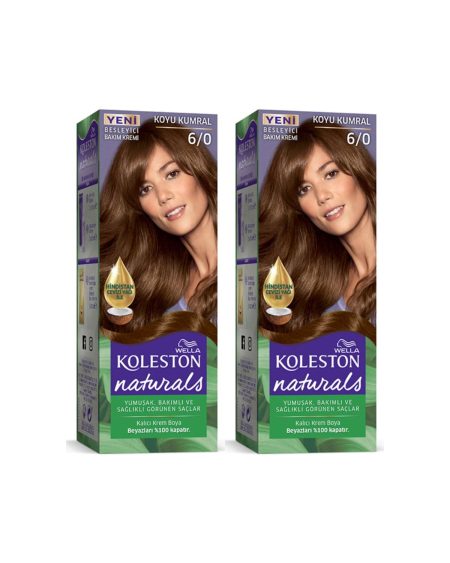 Koleston Naturals Saç Boyası 6/0 Koyu Kumral 2 Adet