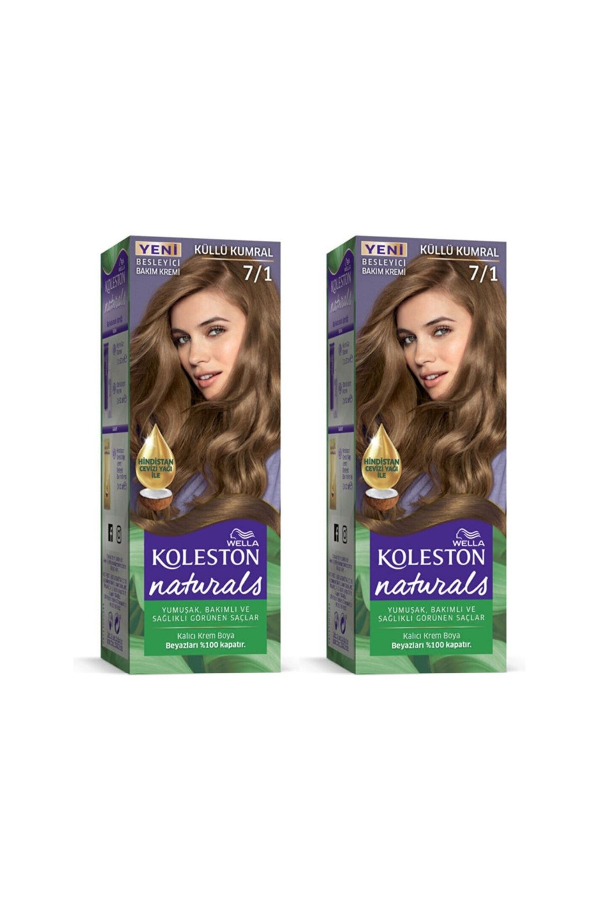 Koleston Naturals Saç Boyası 7/1 Küllü Kumral 2 Adet