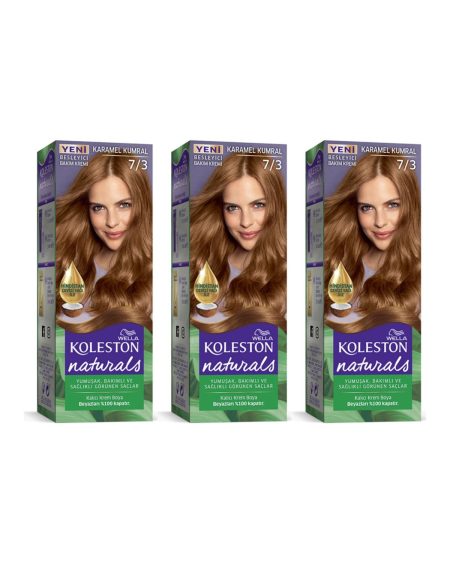 Koleston Naturals Saç Boyası 7/3 Karamel Kumral 3 Adet