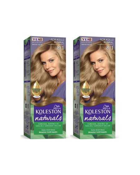 Koleston Naturals Saç Boyası 8/1 Açık Küllü Kumral 2 Adet