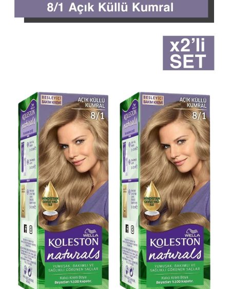 Koleston Naturals Saç Boyası 8/1 Açık Küllü Kumral X2