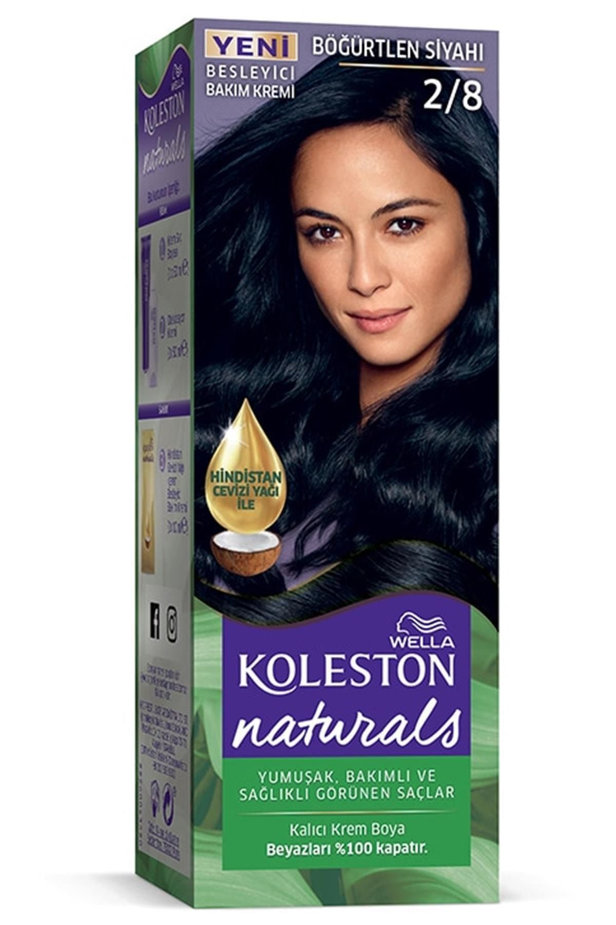 Koleston Naturals Yarı Set Boya 2 8 Böğürtlen Siyahı