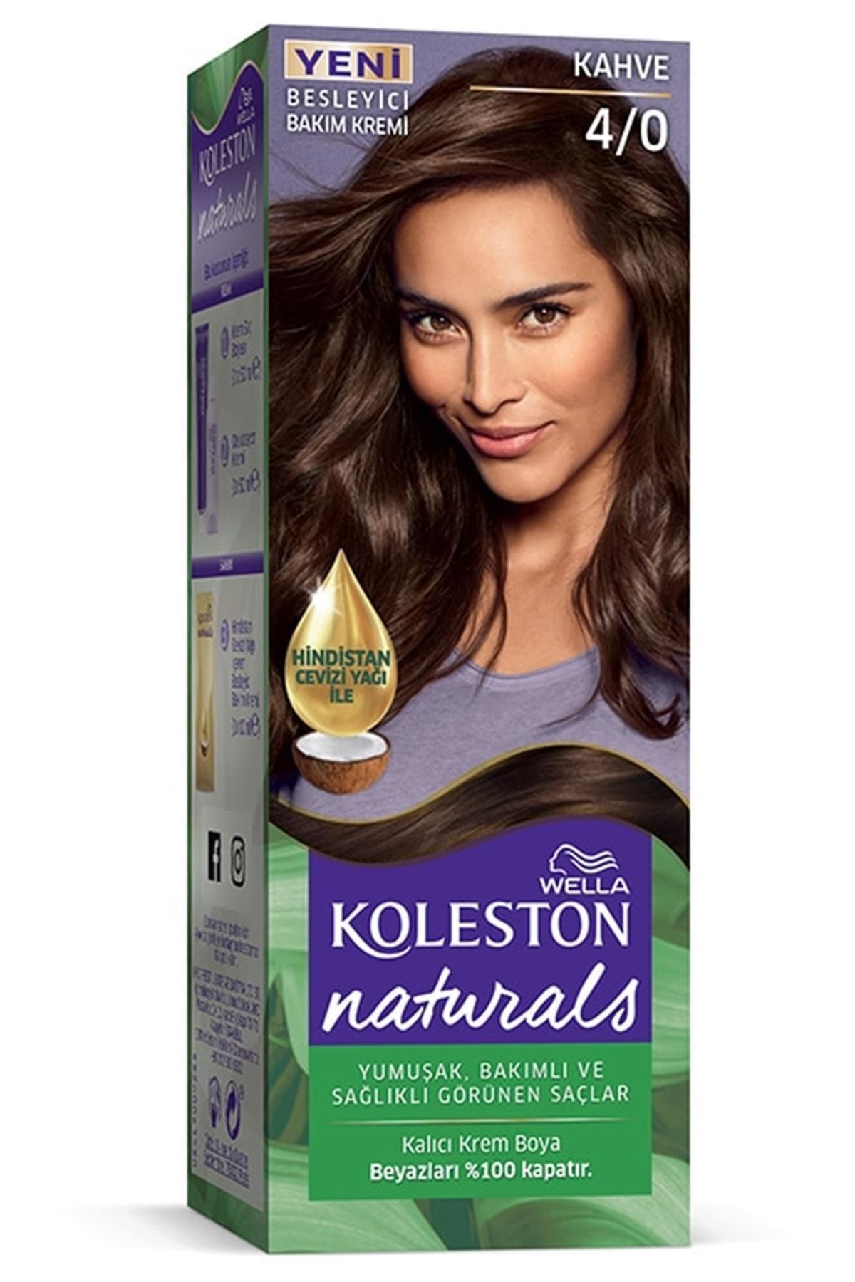 Koleston Naturals Yarı Set Boya 4/0 Kahverengi