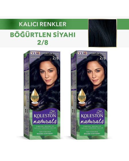 Koleston Saç Boyası Naturals 2/8 Böğürtlen Siyah X 2 Adet