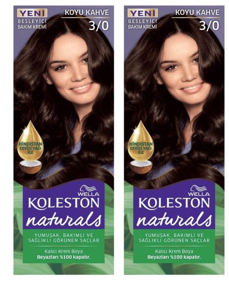 Koleston Saç Boyası Naturals 3/0 Koyu Kahve X 2 Adet