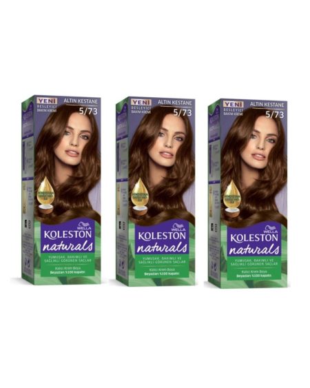Koleston Saç Boyası Naturals 5/73 Altın Kestane X 3 Adet