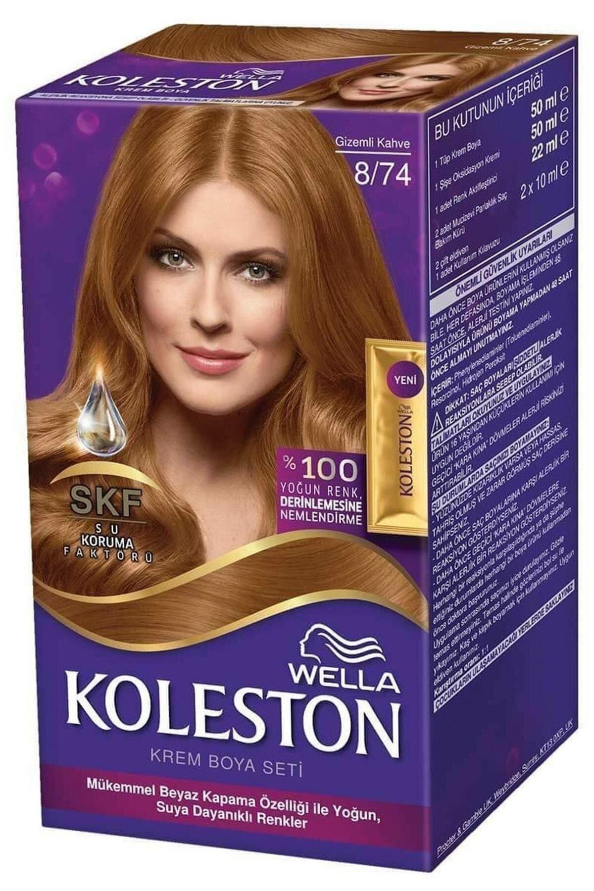 Koleston Süper Saç Boyası Gizemli Kahve 8/74 50 Ml Kategori: Saç Boyası