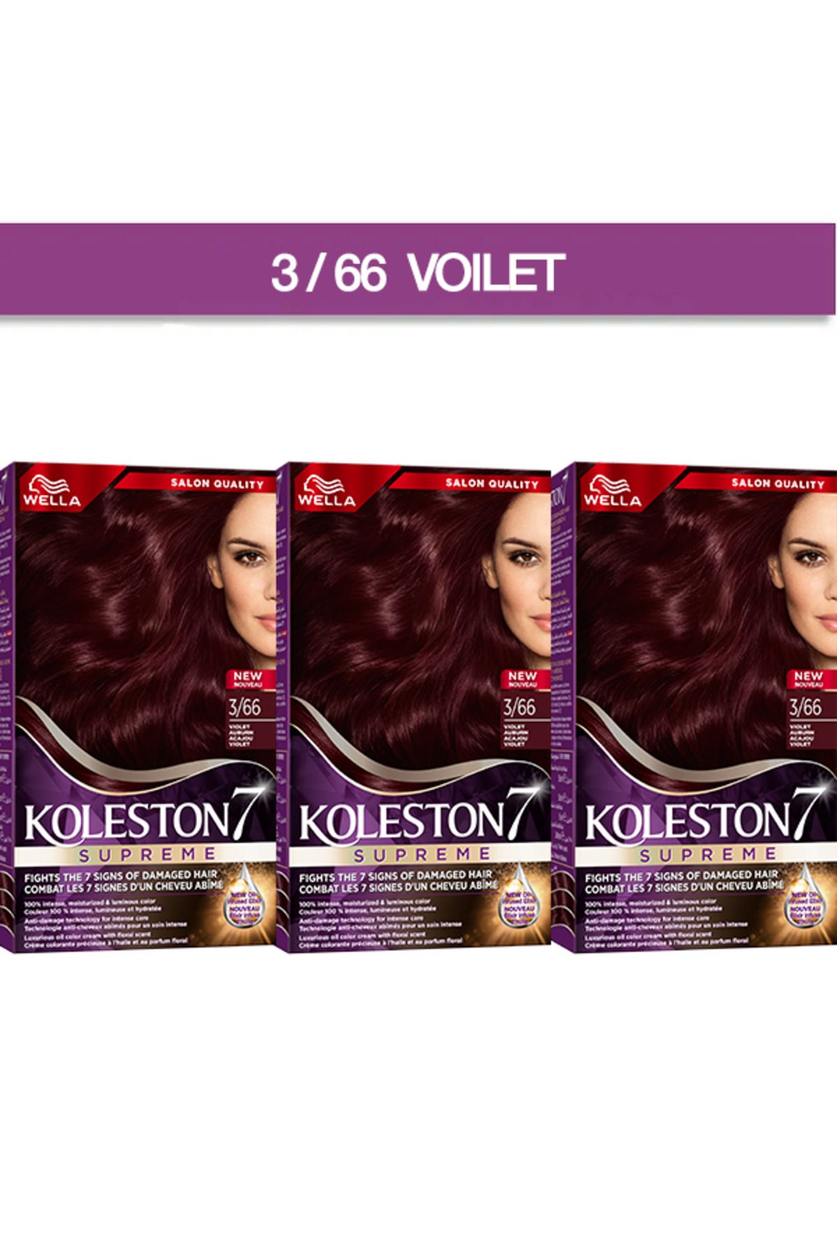 Koleston Supreme KIT 3/66 - VOILET 3'lü Paket
