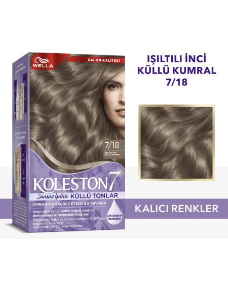 Koleston Supreme Sonsuz Işıltılı Küllü Tonlar Saç Boyası 7/18 Işıltılı Inci Küllü Kumral