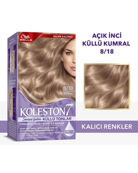 Koleston Supreme Sonsuz Işıltılı Küllü Tonlar Saç Boyası 8/18 Açık Inci Küllü Kumral
