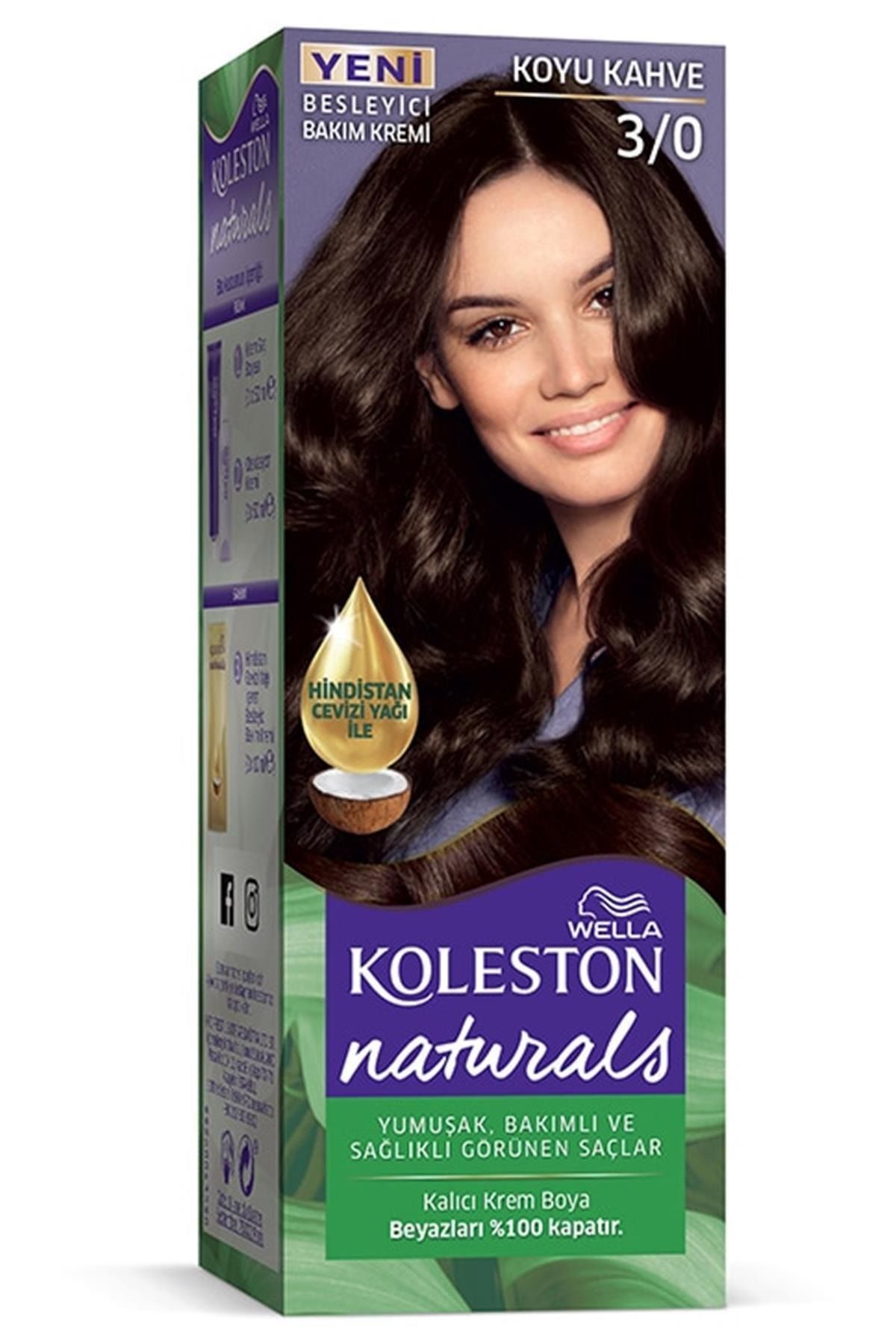 Marka: Koleston Naturals Yarı Set Boya 3/0 Koyu Kahve Kategori: Saç Boyası