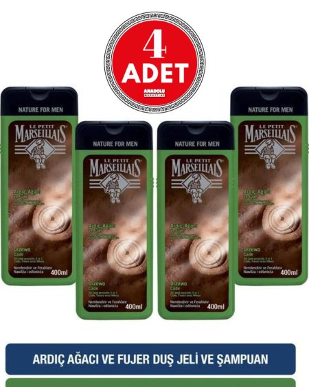 Men Ardıç Ağacı Ve Füjer Duş Jeli 400 Ml 4 Adet