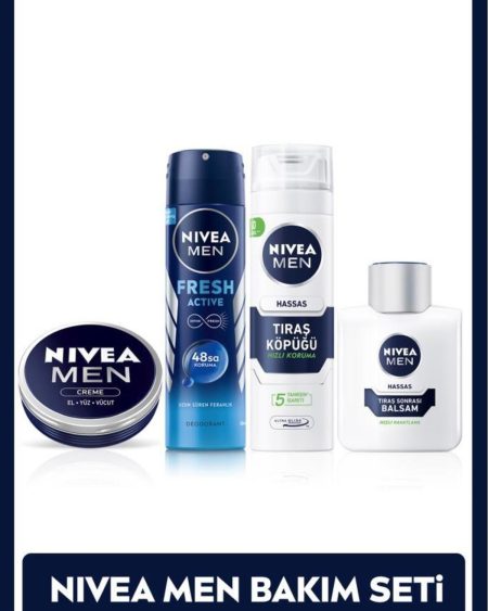 MEN Erkek Sprey Deodorant,Nemlendirici Krem,Tıraş Köpüğü,Tıraş Sonrası Balsam,Avantajlı Set