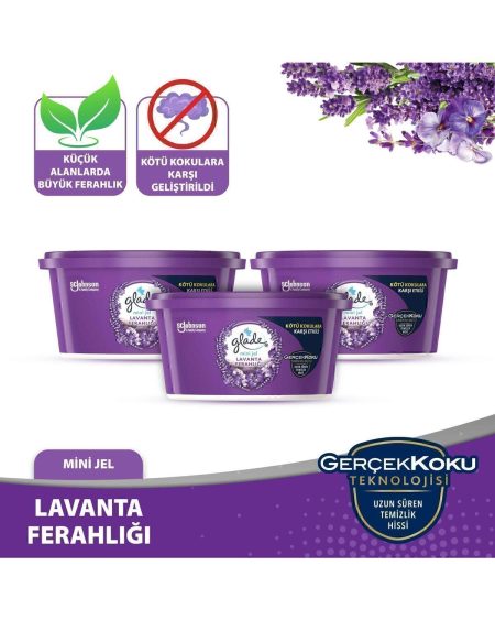 Mini Jel Oda Kokusu Lavanta 3 'lü Set