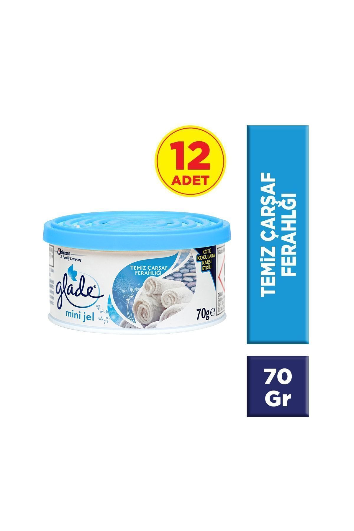 Mini Jel Temiz Çarşaf Ferahlığı 12'li