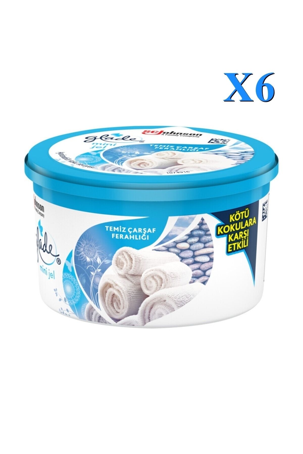 Mini Jel, Temiz Çarşaf Ferahlığı, 70 G X6