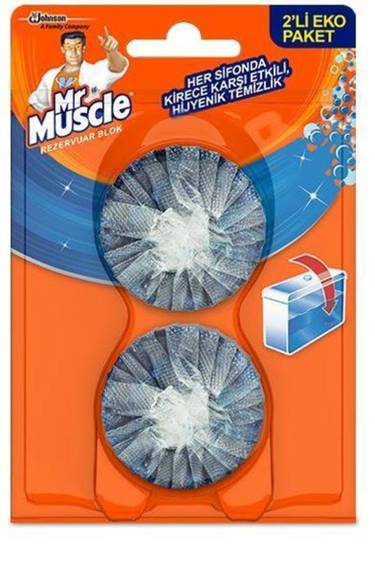 Mr Muscle Rezervuar Blok 2'li Paket
