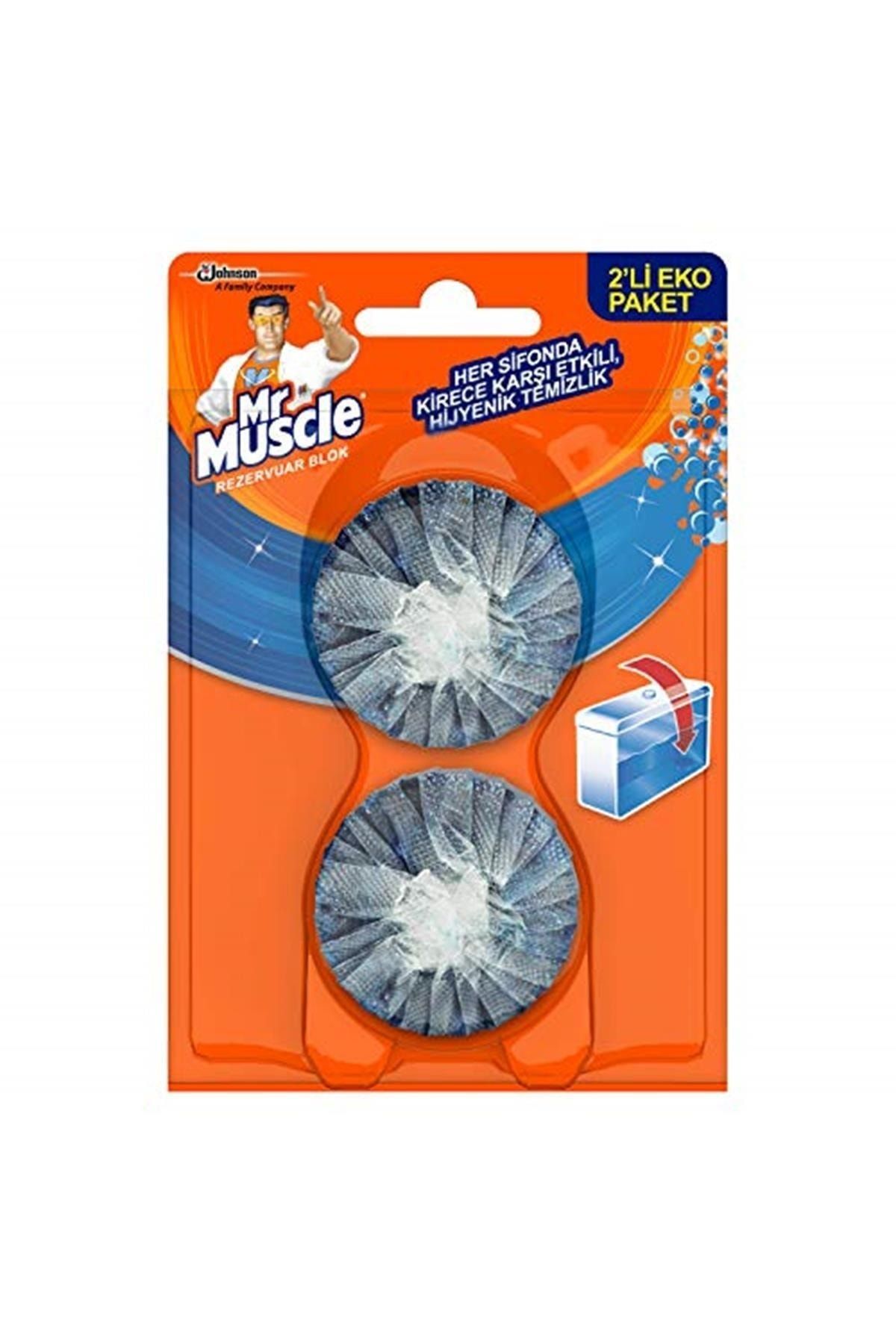 Mr Muscle Rezervuar Blok Eko Paket, 2x48 G