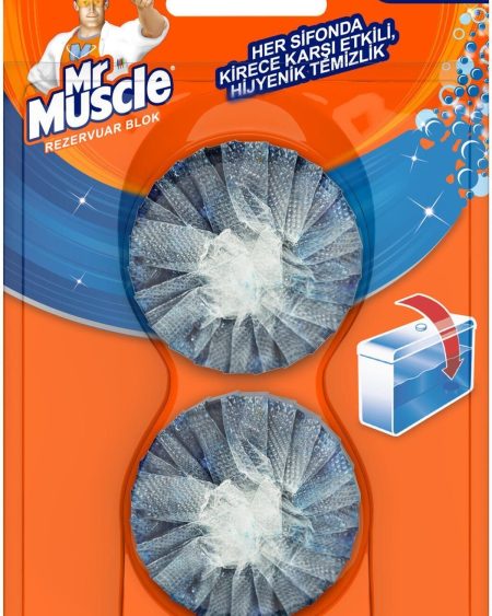 Mr Muscle Rezervuar Blok Mavi Su 2'li Paket 2x48g