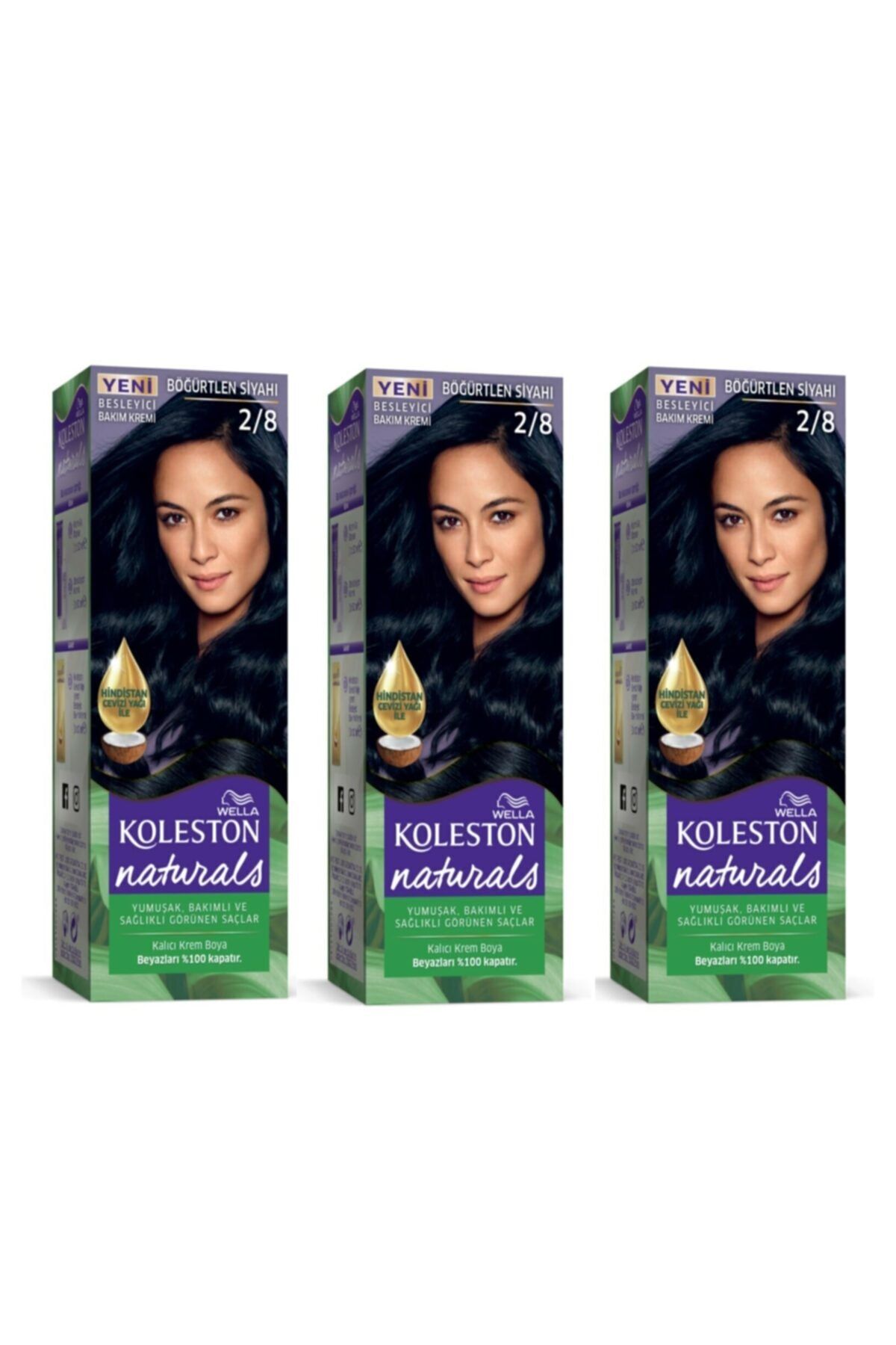 Naturals Böğürtlen Siyahı 2/8 3 Lü Paket