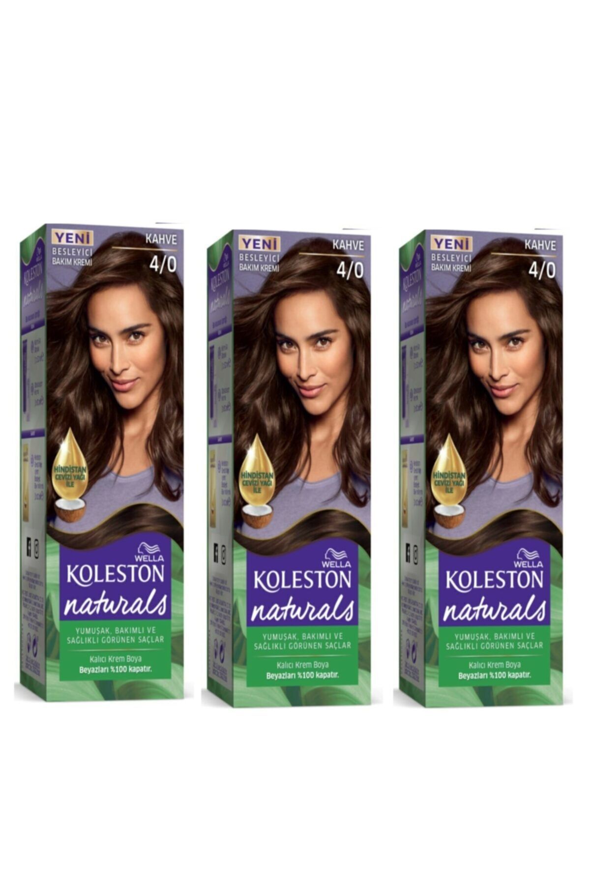 Naturals Kahve 4/0 3 Lü Paket