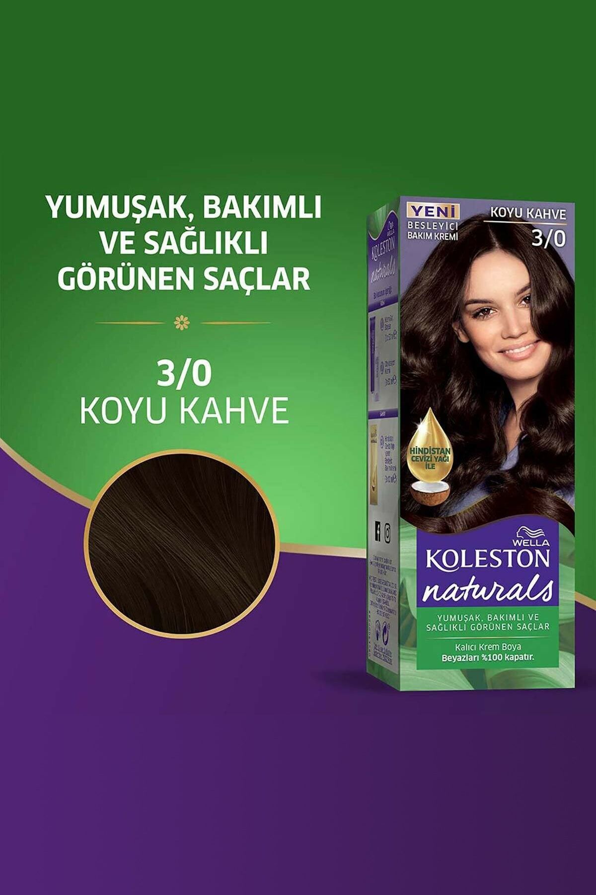Naturals Koyu Kahve Saç Boyası 3/0