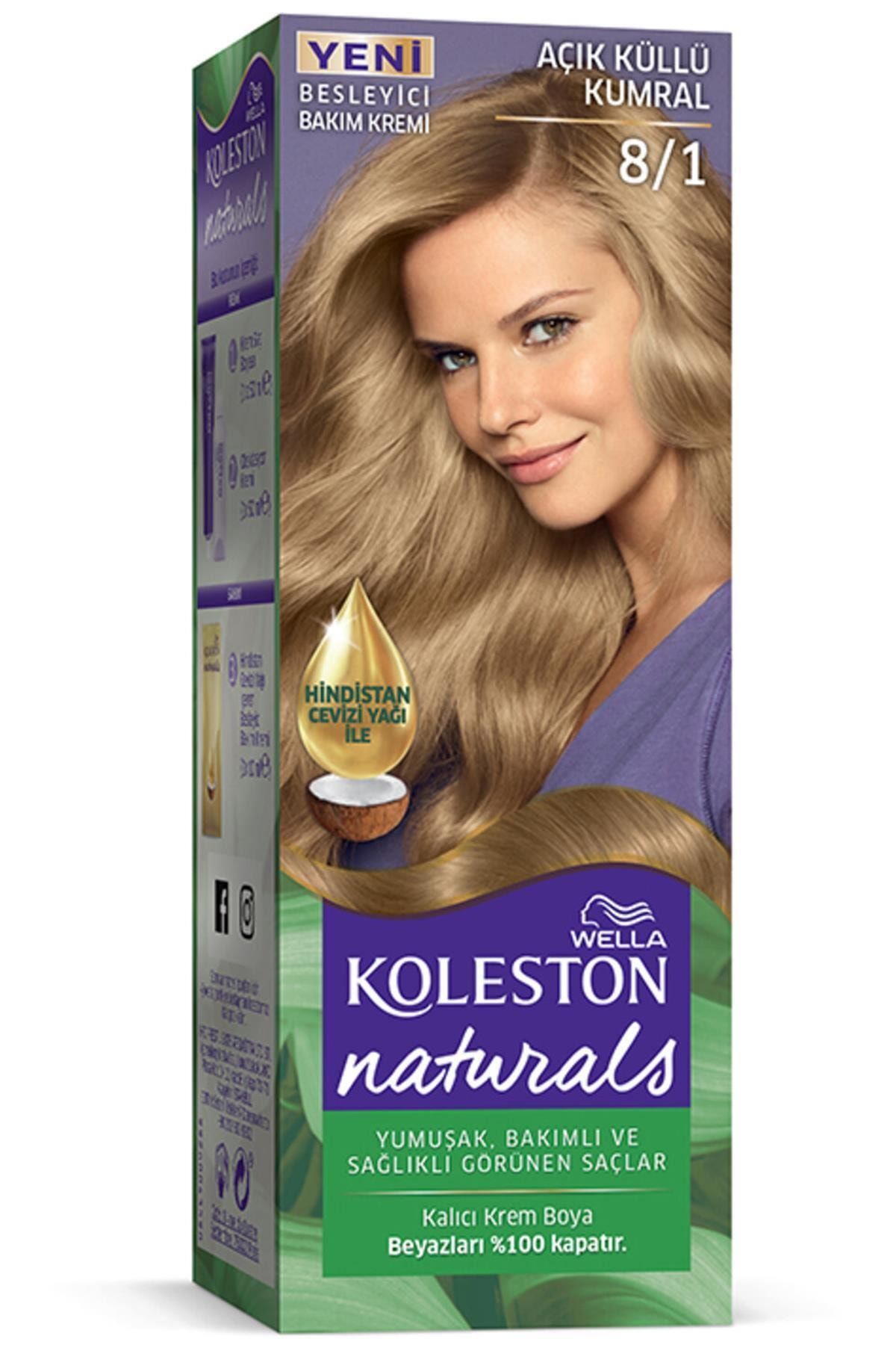 Naturals Saç Boyası 8 1 Açık Küllü Kumral 155 ml