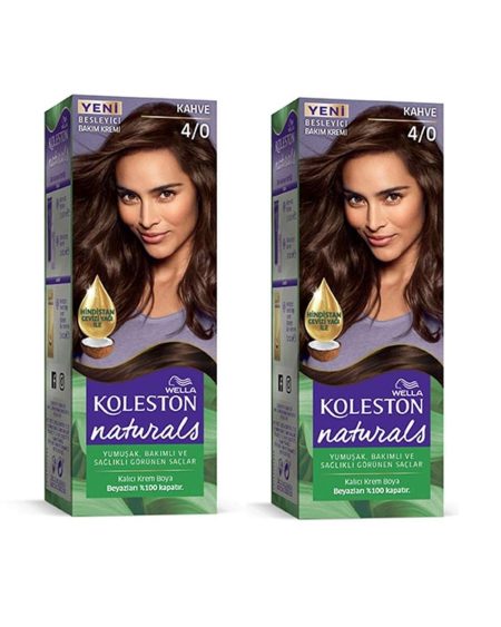 Naturals Saç Boyası Kahve 4/0 2x Paket