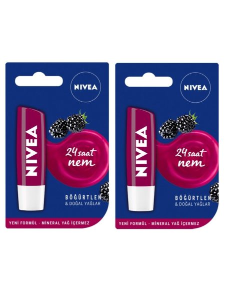 Nıvea Dudak Kremı Bogurtlen 4.8gr X2